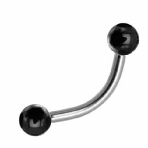 Piercing De Rechange Tige Courbe Filetage Banane - Acier Chirurgical 316L - 1,2 Mm X 6 Mm - Argenté - Pour Nombril, Arcade, Nez...