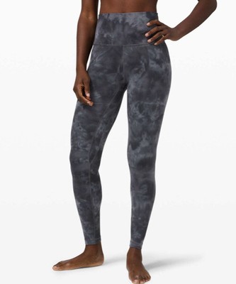 Lululemon Align Pant 28â 2 US 6 UK Diamond Dye Leggings Pitch Gray Graphite Grey | eBay