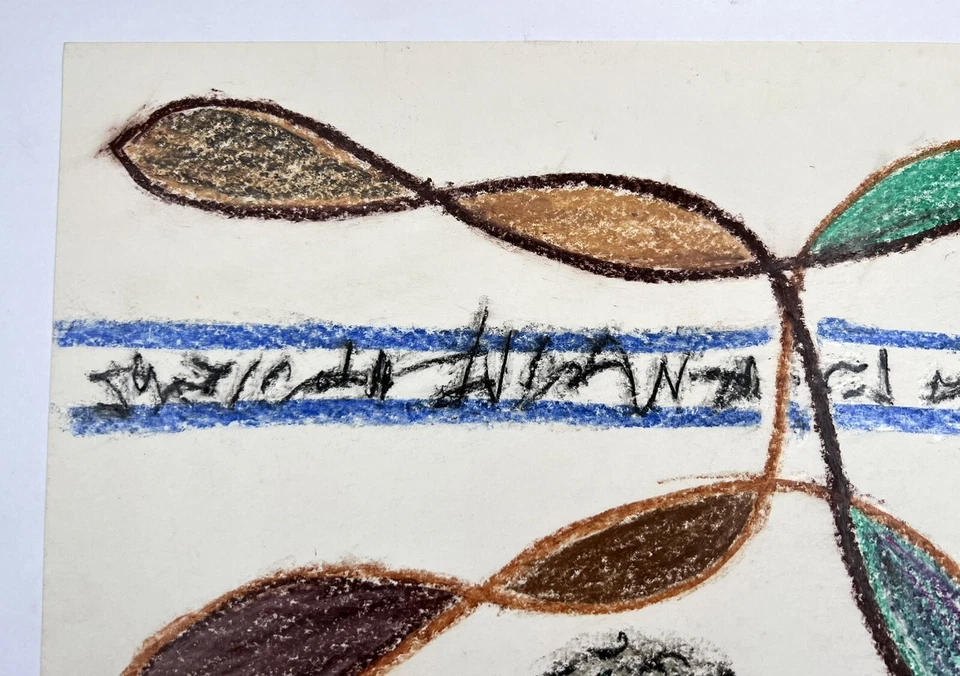 Formas y figuras abstractas dibujo pastel bellas artes 11x14” Robert Quade Foto 4 de 4