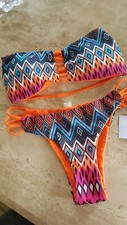 Lovely Bikini, Zig Zag/Diamond Print, Size M