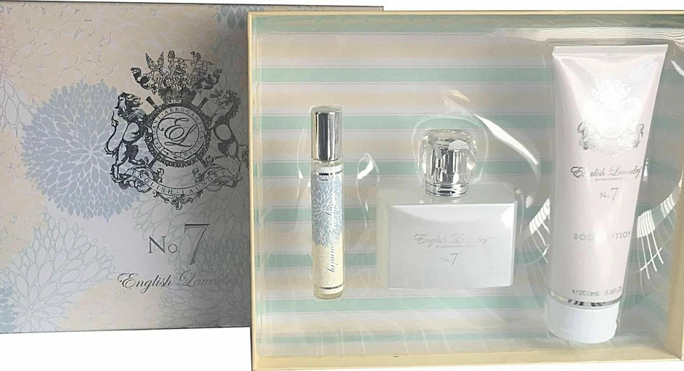 NUEVO EN CAJA LAVANDERÍA INGLESA Nº 7 EAU DE PARFUM SET DE REGALO DE 3 PIEZAS PARA MUJER Foto 2 de 2