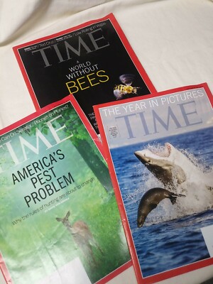 Time magazine lot of 3 (No182(No8(Aug19,'13);No24(Dec9,'13);No27(Dec30,'13)))