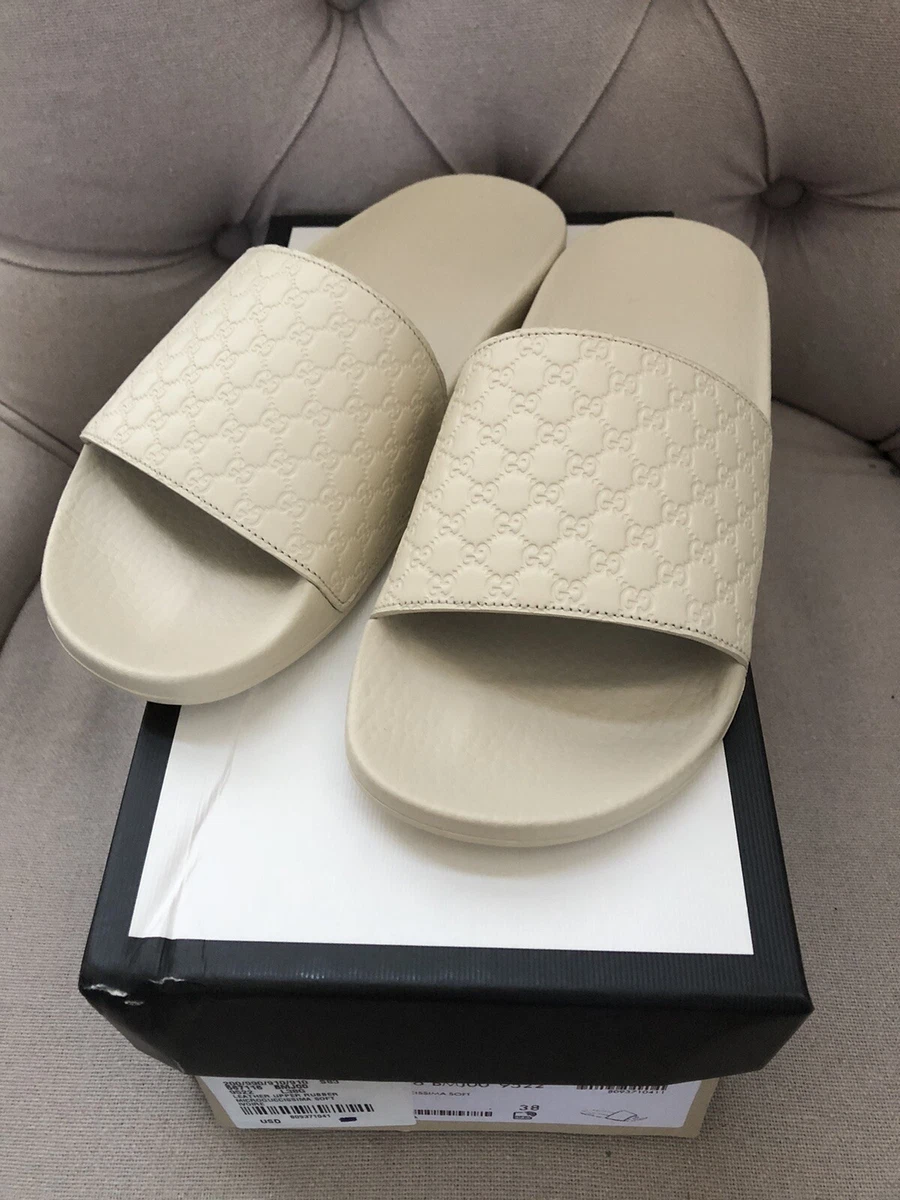 Gucci pearl slides 38 sale