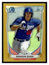 BRANDON DIXON 2014 BOWMAN CHROME GOLD REFRACTOR /50 62