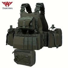 YAKEDA Outdoor Training Vest With PALS System Full Protection Vest