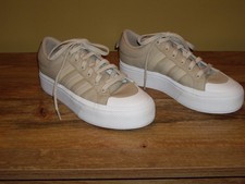 Adidas Bravada 2.0 Platform Women's Beige White Sneaker Size 9M