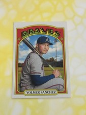 2021 Topps Heritage High Number Yolmer Sanchez #585 Atlanta Braves (Z)