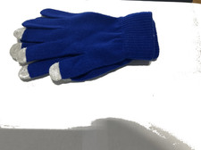Ladies, Adult, Brushed Finish Gloves, White With Gray Touchscreen Finger Tips