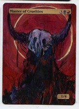 Master of Cruelties Altered Art Mtg Hand Painted Card Commander