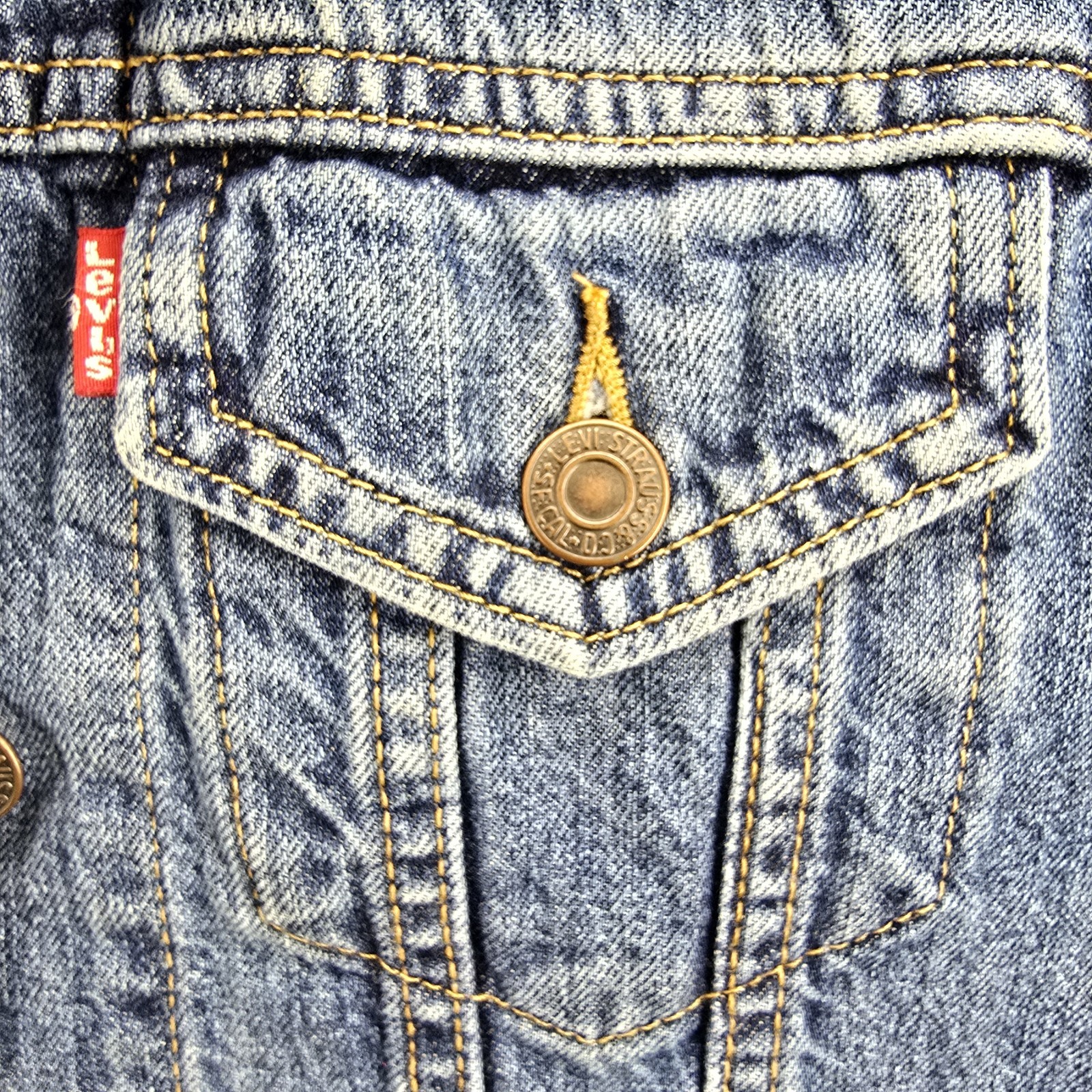 Levis Sequin Jacket Womens Small Silver Sequin Lo… - image 12