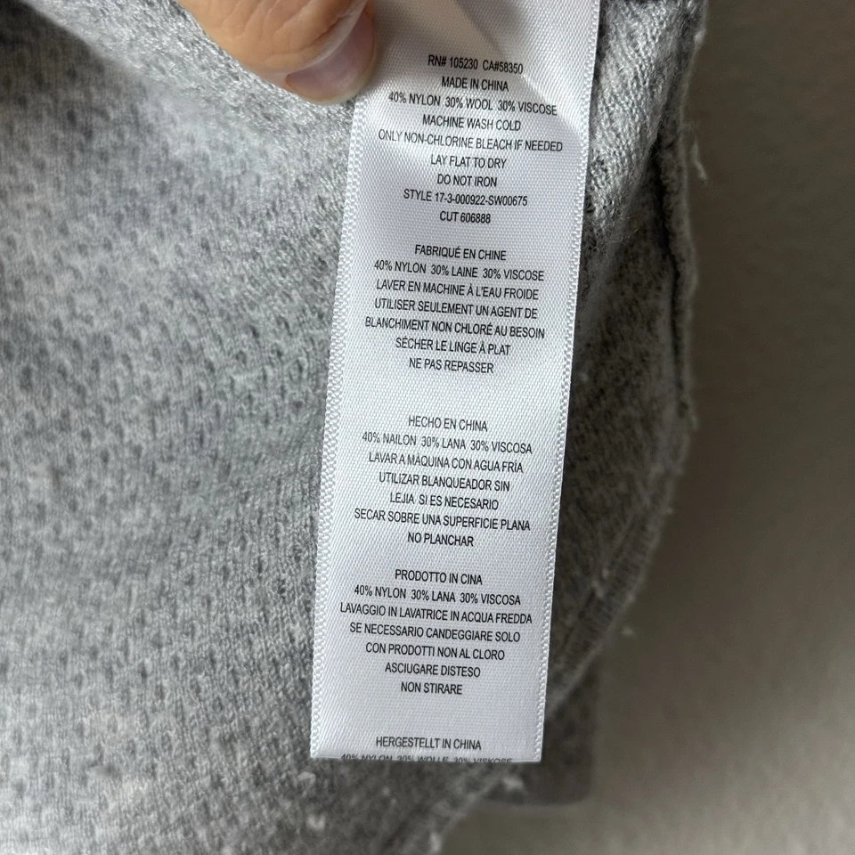 Soft Joie Hooded Sweater Size XS Gray Lightweight Knit Neutral Capsule Comfy Top - Image 4 of 4