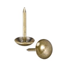 Upholstery Nails Tacks 9mm Dia 17mm Height Round Push Pins Bronze Tone 150 Pcs