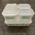 Vintage Pyrex Amish Butterprint Refrigerator Dish Set of 4 (8-Pcs.) 501-503