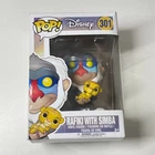 Funko Pop! Disney - Rafiki with Simba #301 Vinyl Figure New In Damaged Box