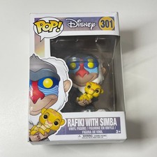 Funko Pop! Disney - Figura Vinilo Rafiki con Simba #301 Nueva En Caja Dañada