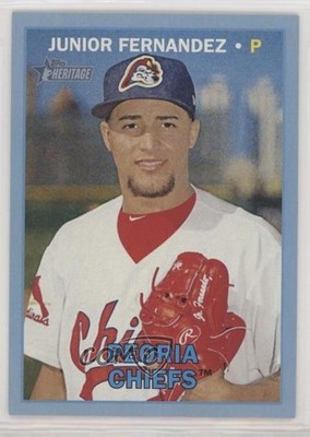 2016 Topps Heritage Minor League Edition Blue 3/99 Junior Fernandez #93 pd6