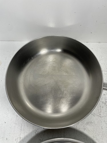 Revere Ware 12" Inch SKILLET w/ LID Copper Clad Bottom Clinton ILL - Picture 5 of 11