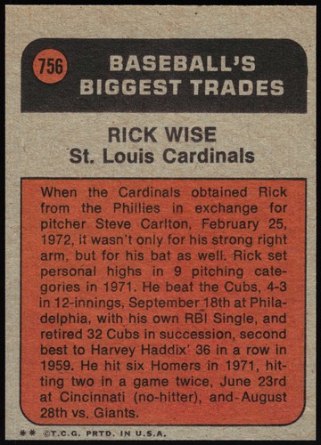 Tarjetas de béisbol 1972 Topps 601-787 (P-NM) - tú eliges - completa tu conjunto - Imagen 225 de 283
