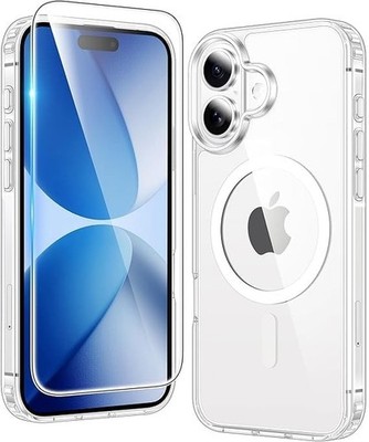Apple iPhone 17 16 15 14 Pro Max Hülle Magnet Klar MagSafe Cover Skin