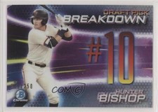 2019 Bowman Draft Chrome Scouts Pick Breakdown Refractor /250 Hunter Bishop sh7