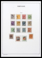 SURINAME Dutch 1873-1975 Canceled Used in Kabe Album Stamp Collection