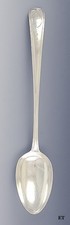 Antique 1787 Irish Sterling Silver Basting Stuffing Serving Platter Spoon 12