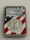 2021 Silver Eagle Type 1 NGC MS 69 ~  Rare Flag Label ~ (025)