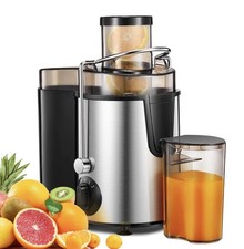 Juicer Machines, FOHERE Whole Fruit and Vegetables with 3-Speed Silver 