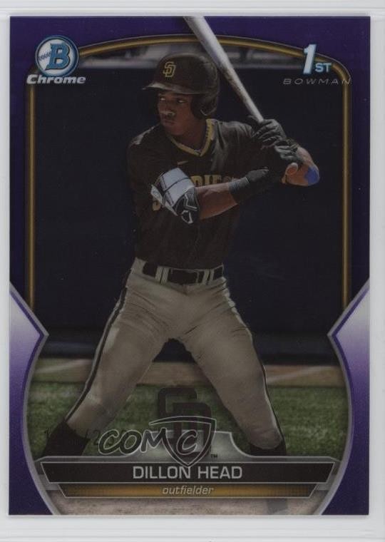 2023 Bowman Draft Chrome Purple Refractor 154/250 Dillon Head #BDC-7 pe8