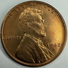 1942 S Uncirculated Lincoln Wheat Cent Exact Coin Imaged #LWC2410