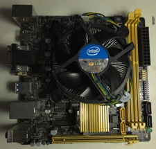 ASUS LGA1150 Micro-ATX Motherboard + Intel Pentium Dual-Core CPU + Cooler