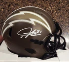 LaDainian Tomlinson "21" Los Angeles Chargers Signed MINI HELMET Beckett COA
