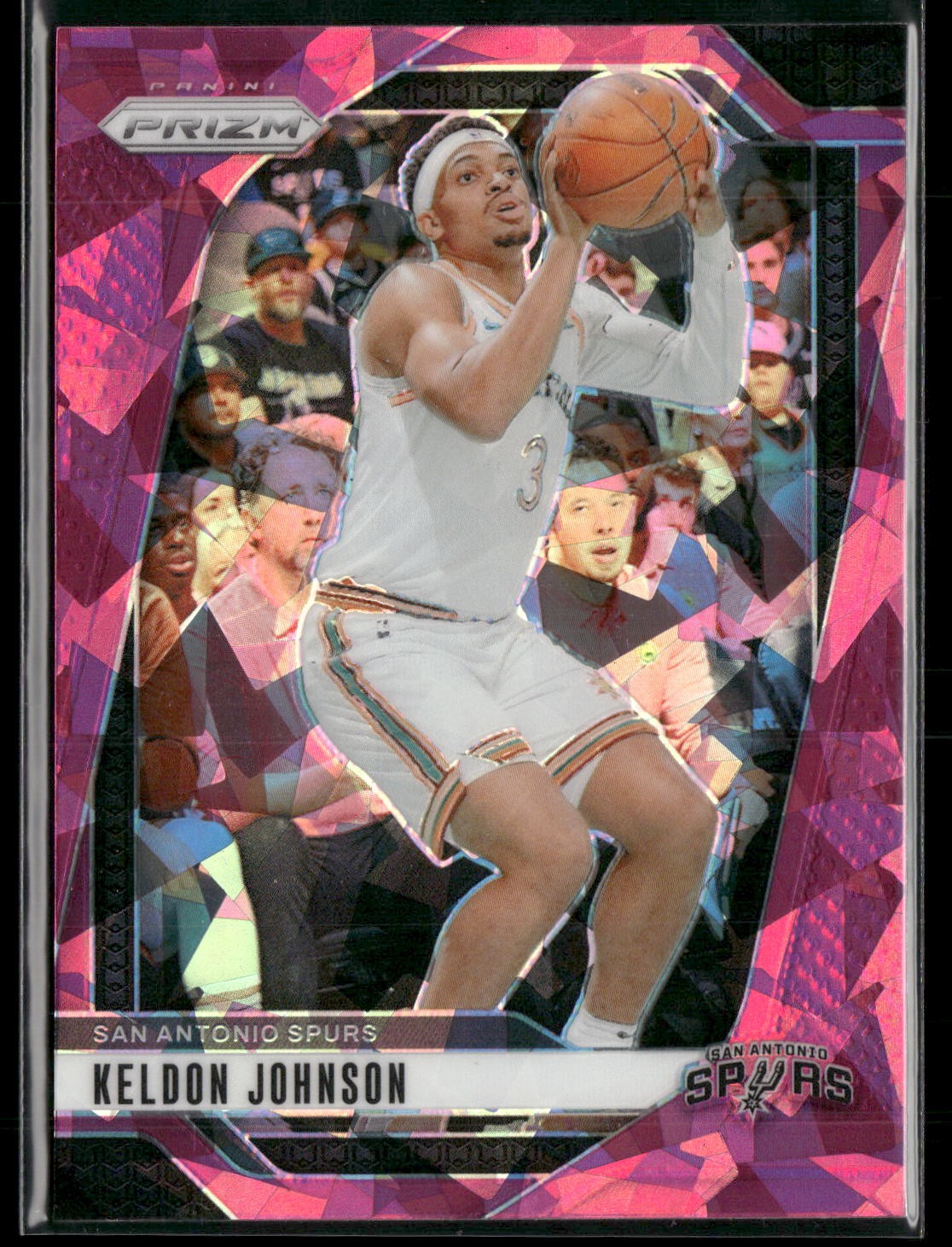 Keldon Johnson Prizms Pink Ice San Antonio Spurs 2024-25 Panini Prizm #24
