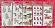 #623 - LITTLE BIRDIE 3D CHRISTMAS STICKERS SCRAPBOOKING HANDMADE GREETING CARDS