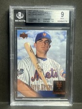 2001 Upper Deck Prospect Premieres #52 David Wright Rookie Card BGS 9. rookie card picture