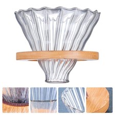 1Set Transparent Practical Coffee Strainer Easy to Clean for Home Coffee Use