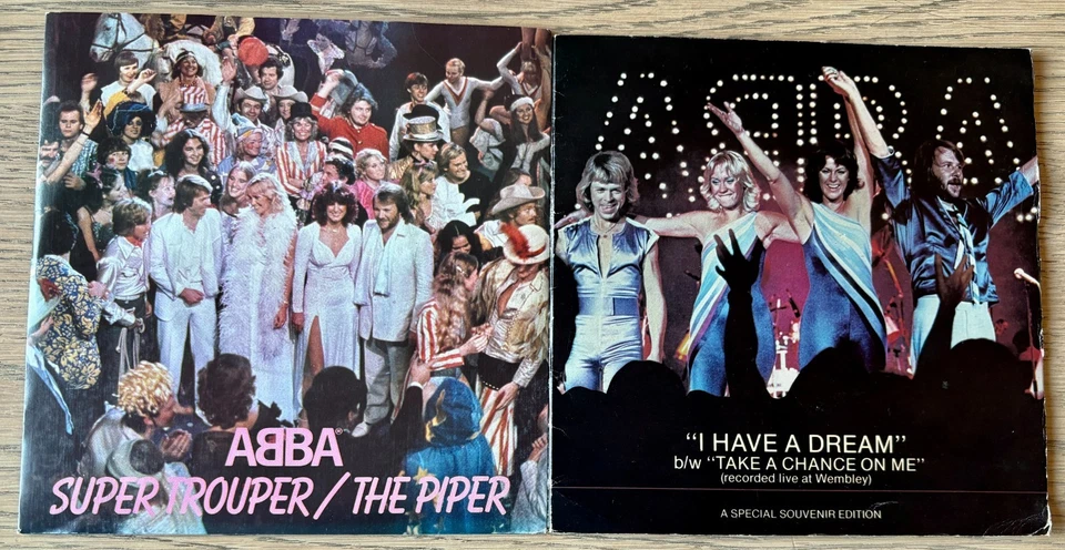 ABBA LOT OF ELEVEN 7" SINGLES EPIC 1974-1980 EX-NR MINT ENGLAND ALL SOUND GREAT - Image 3 of 4