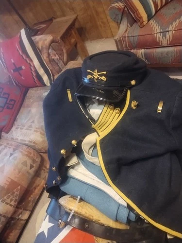 Union Soldier JacKet ,Pants,Shirt, Calveryboots Sz9 Hat