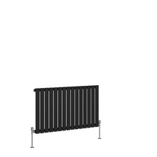 Image of Black Flat Panel Bathroom Designer Radiator Towel Rail Central Heating Rads UK