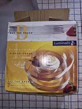 Luminarc "Buy the Dozen" clear glass dessert/salad plates measuring 7 1/4...