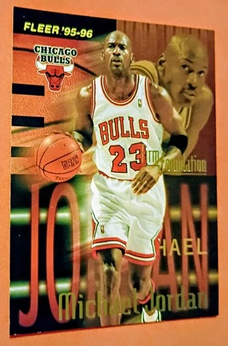 1995-96 Fleer Michael Jordan #323 Firm Foundation Chicago Bulls HOF FREE SHIPN!