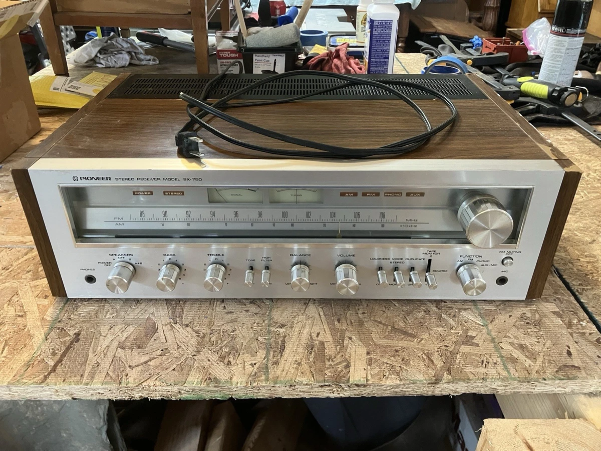 Vintage Pioneer SX-750 Stereo Receiver – Fully Tested & Working | eBay