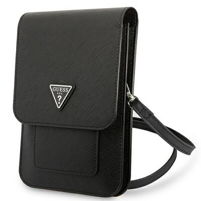 Guess Torebka Schwarz Saffiano Triangle