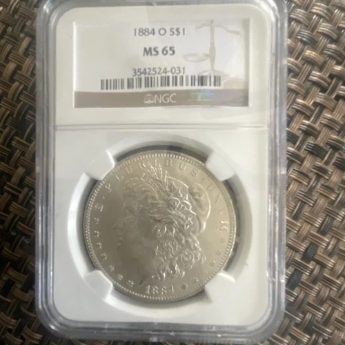 1884 O Morgan Dollar New Orleans NGC MS65 $1 90% Silver Business Strike
