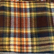 Plaid Wool Scarf