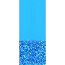 Swimline 15 Foot Swirl Blue Round Above Ground Swimming Pool Wall Overlap Liner
