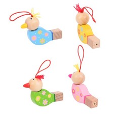 Bigjigs Toys Wooden Musical Bird Whistles Pack of 4 Traditional Stocking Gift