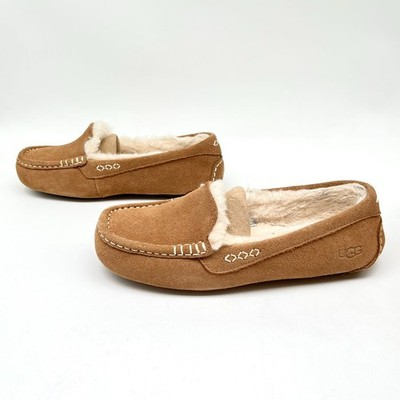 UGG Ansley Women's Slip On Low Top Slipper in Chestnut Suede Size 8D Wide