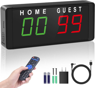 LED Electronic Scoreboard Digital Score Keeper with Remote & Tripod