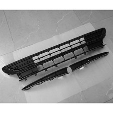FOR 2017-2021 VW POLO MK6 FRONT BUMPER LOWER CENTRE GRILLE&BOTTOM GRILL TRIM SET